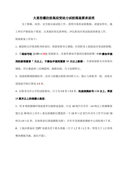 高应变检测准备方案