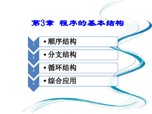 VB编程序的基本结构