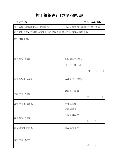 施工组织设计(方案)会签表-20120413