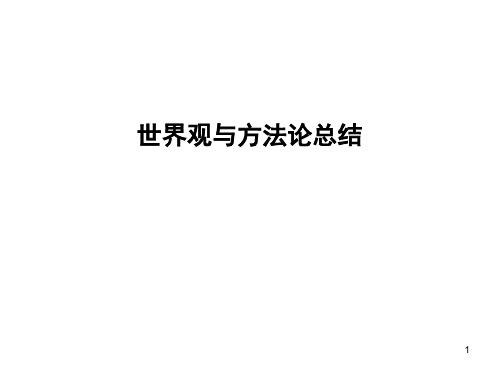 世界观和方法论总结ppt课件