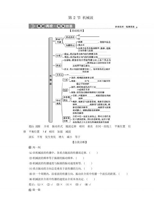 (浙江选考)2021版新高考物理一轮复习13第十章机械振动与机械波2第2节机械波教学案
