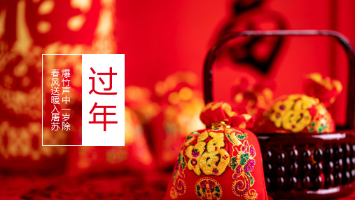 2021年中国风春节习俗介绍PPT模板 (2)