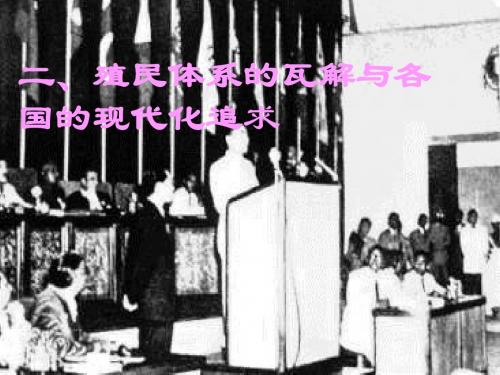 殖民体系的瓦解与各国现代化