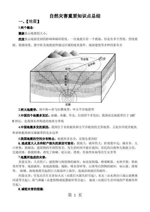 山东-新高考-自然灾害知识点总结素材