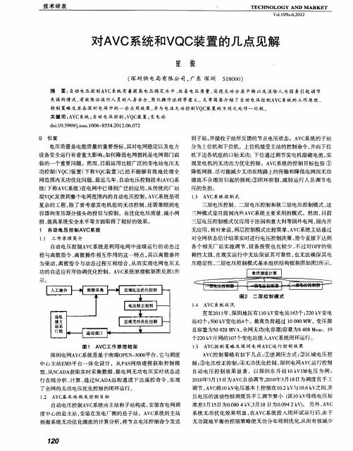 对AVC系统和VQC装置的几点见解