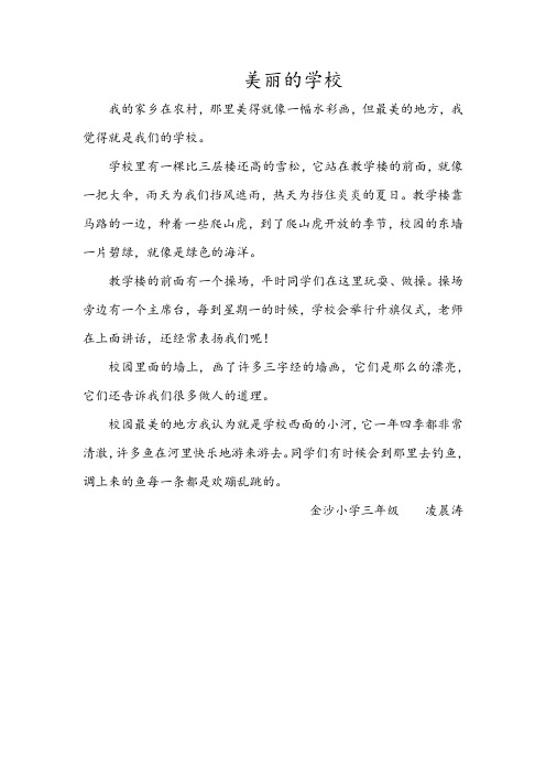 美丽的学校(凌晨涛)