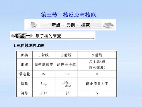 高考物理大一轮361度全程复习 核反应与核能课件