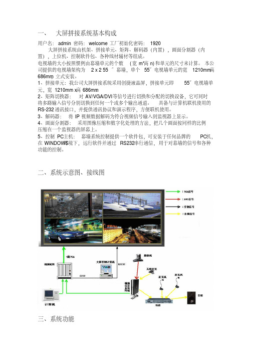 大屏拼接培训文档要点