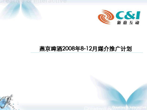 燕京啤酒08年8-12月网络广告媒介计划策划方案