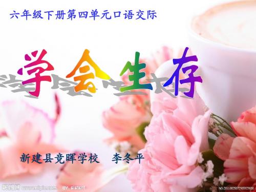 六年级下册口语交际”学会生存“课件