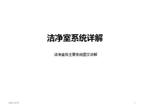 空调洁净室系统详解PPT课件
