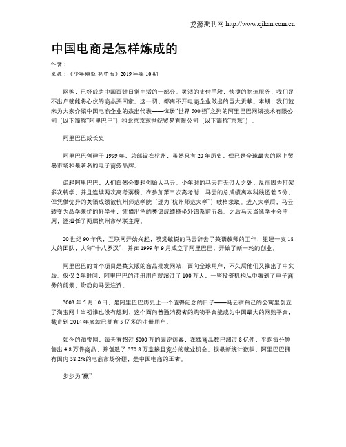 中国电商是怎样炼成的