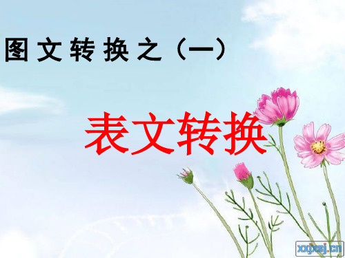 表文转换