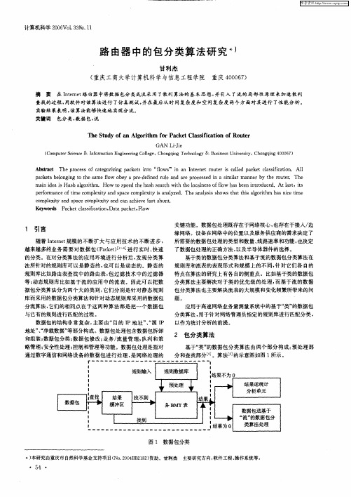 路由器中的包分类算法研究