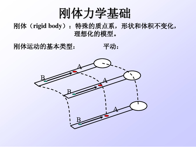 大学物理第三章刚体力学基础1课件