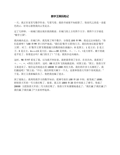 数学王国历险记