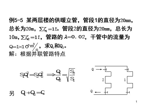 流体力学题目整理PPT优秀课件