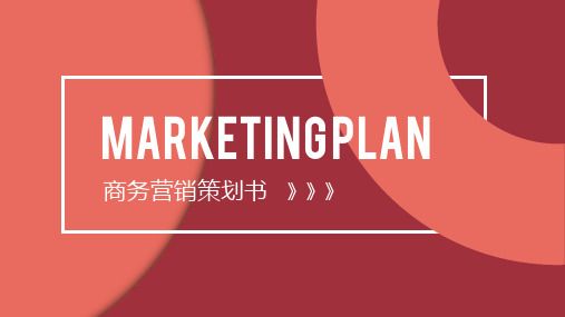 简约创意商务营销策划书PPT模板
