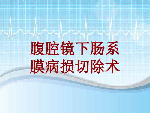 手术讲解模板：腹腔镜下肠系膜病损切除术