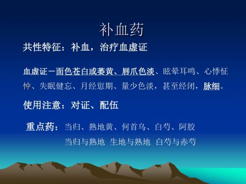 补血药
