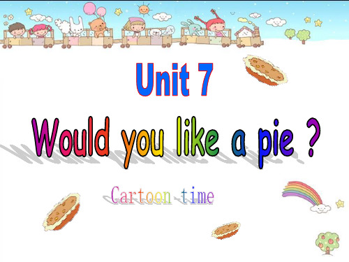 译林牛津英语三年级3A Unit7 Cartoon timePPT课件