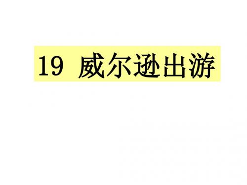 威尔逊出游-PPT精品教学课件2