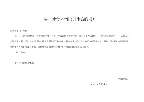 公司培训组织结构图(1)