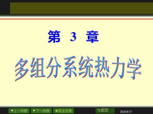 第3章多组分系统要点