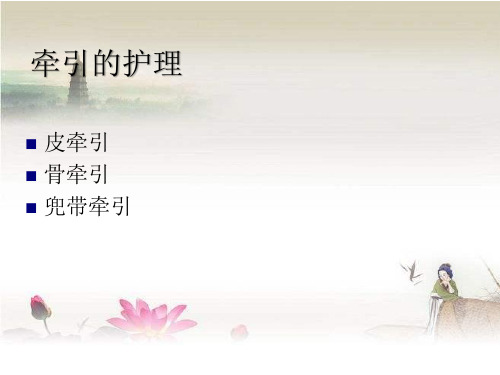 皮牵引的护理 PPT