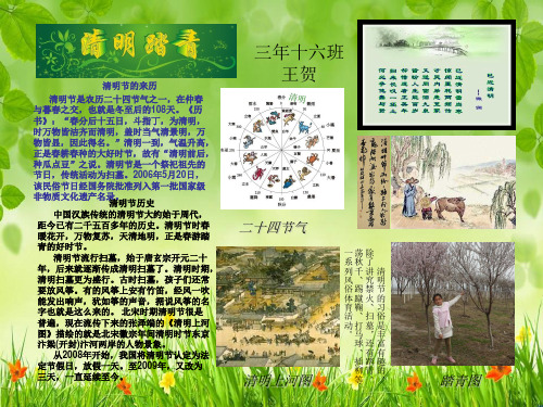 2013清明节手抄报