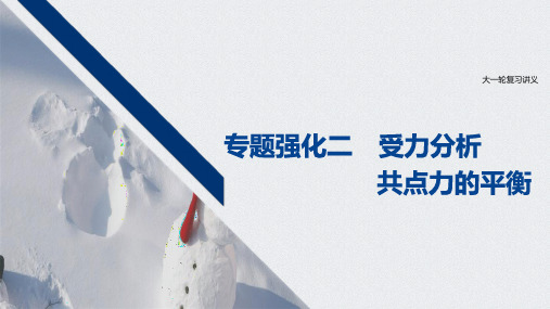 2021江苏新高考物理一轮课件：第二章 专题强化二 受力分析 共点力的平衡 
