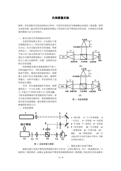 共焦测量实验