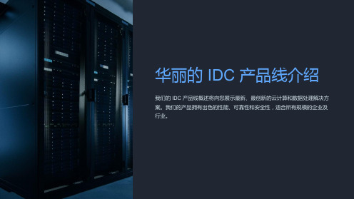 《idc产品线介绍》课件