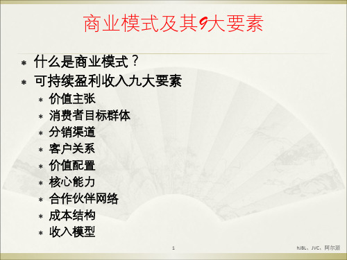 商业模式9大要素