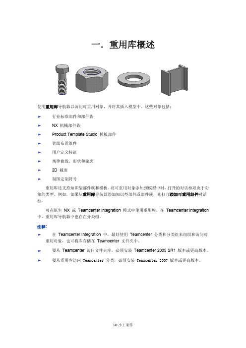 UG重用库简述