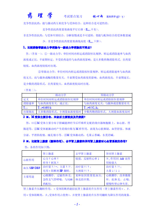 广东药学院-药理学