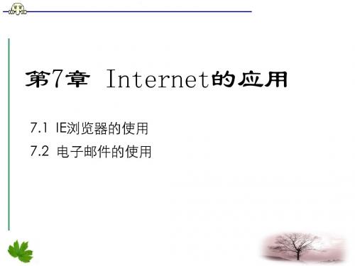 第7章 Internet的应用