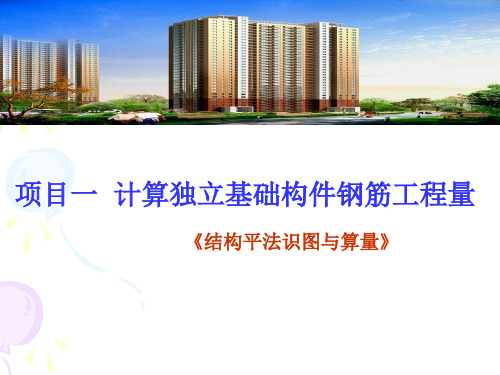独立基础钢筋工程算量ppt.
