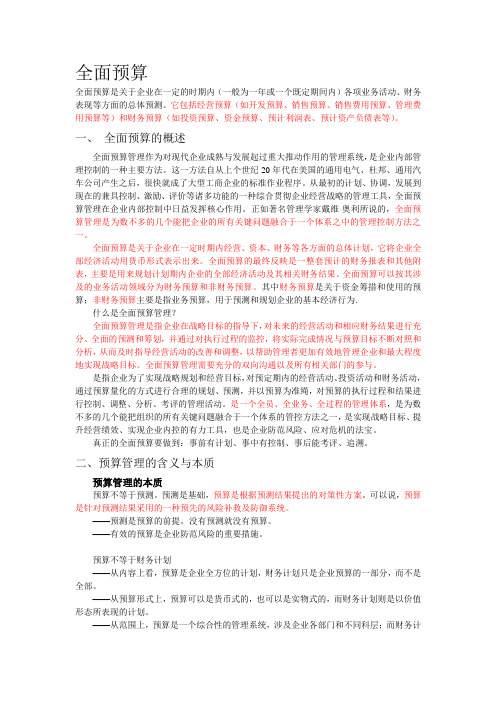 全面预算