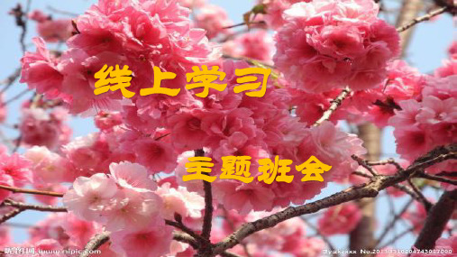 线上学习  主题班会课件(27张PPT)