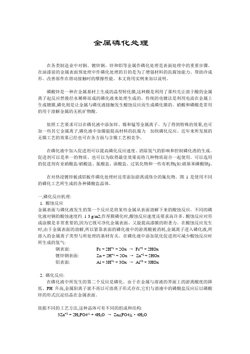 关于磷化处理原理[1]  文章