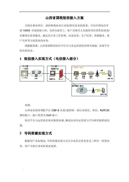 短信平台接入方案