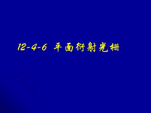 12-4 光栅衍射和偏振