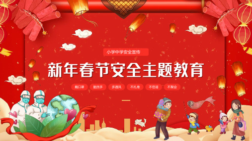 小学中学新年春节安全主题教育PPT课件