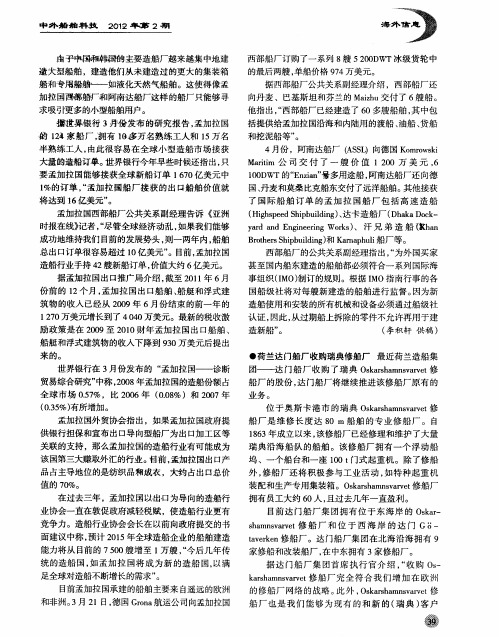 荷兰达门船厂收购瑞典修船厂