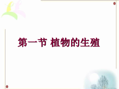 《第一节 植物的生殖》课件