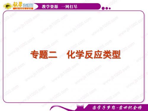 2011届高考化学二轮专题复习课件专题2 化学反应类型(新课标).