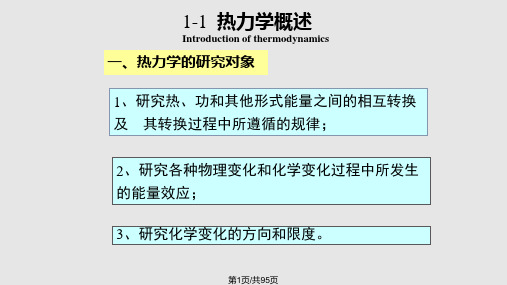 热力学三大定律PPT课件
