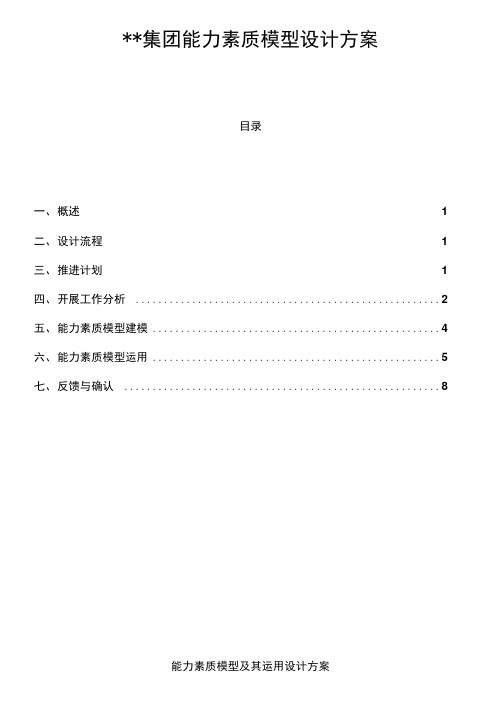 能力素质模型建模方案