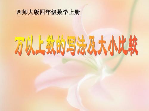 《万以上数的写法及大小比较》万以上数的认识PPT课件2